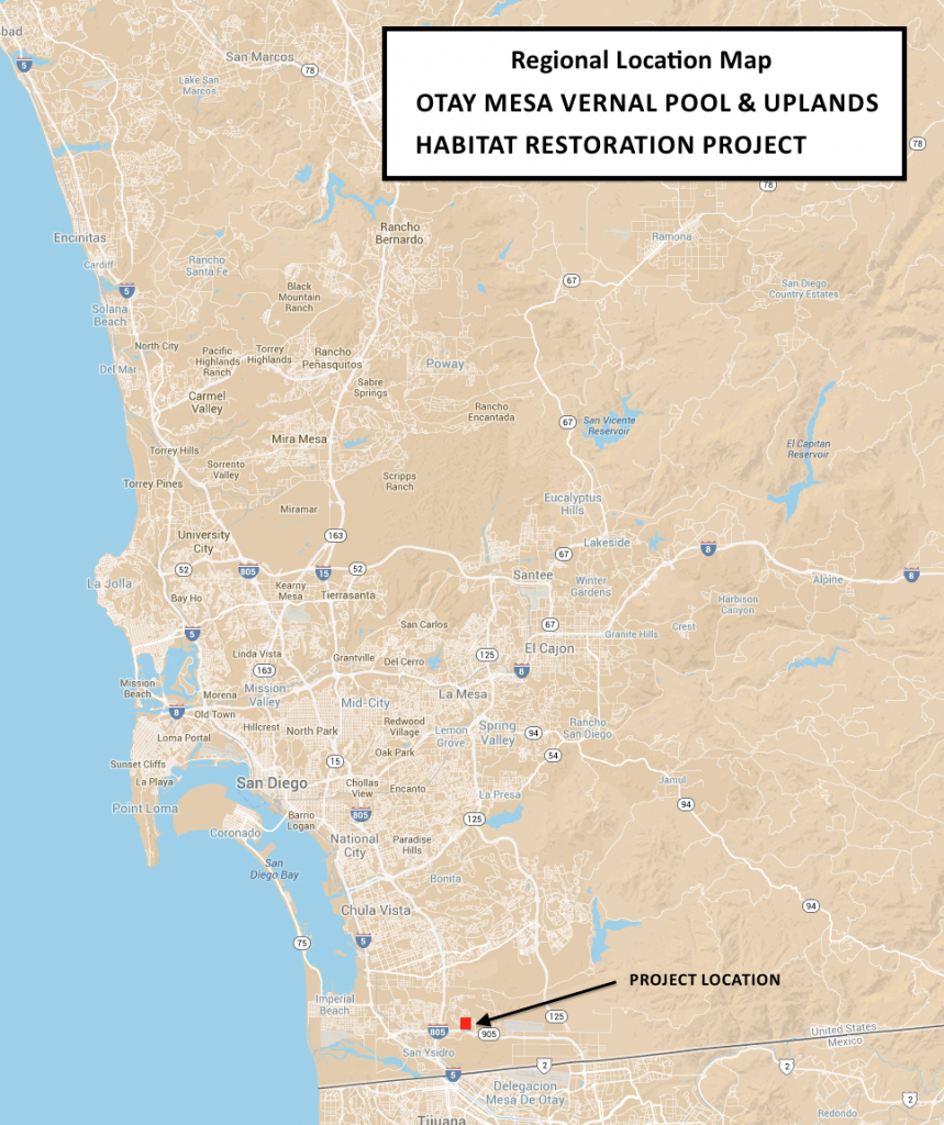 Otay Mesa regional location map