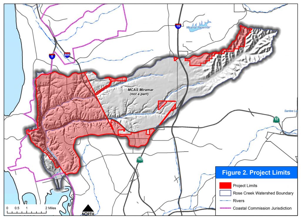 Rose Creek project limits
